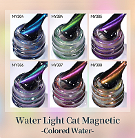 Born Pretty, White Light Cat Magnetic Gel - магнитный гель-лак "кошачий глаз" MY384, 10 мл