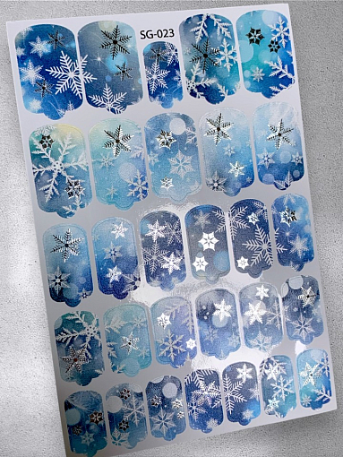 Anna Tkacheva, фольгированные наклейки пленки для дизайна ногтей SG-023