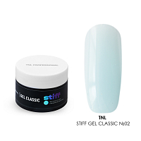TNL, Stiff Gel Classic - жесткий цветной гель для наращивания №02 (нежно-голубой), 30 мл