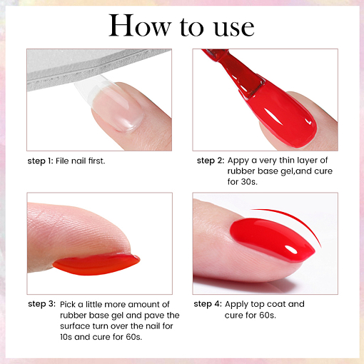 Born Pretty, Quick Extension Gel - базовое каучуковое покрытие RB34, 15 мл