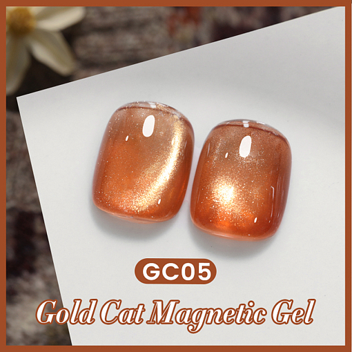 Born Pretty, Gold Cat Magnetic Gel - магнитный гель-лак "кошачий глаз" GC05, 10 мл