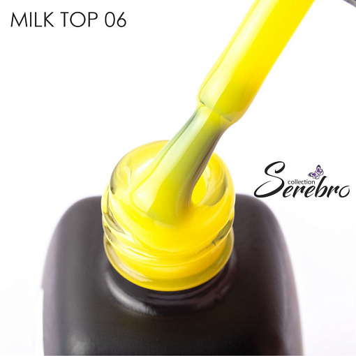 Serebro, Milk top - молочный топ для гель-лака (без л/с) №06, 11 мл