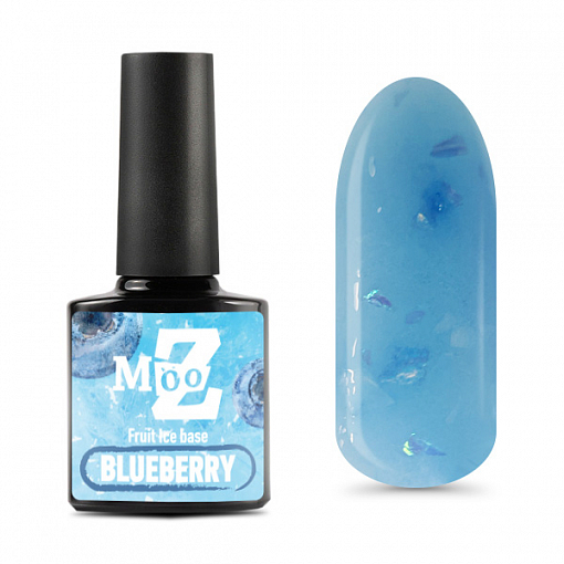 Mooz, Fruit Ice base - цветная камуфлирующая база (Blueberry), 9 мл