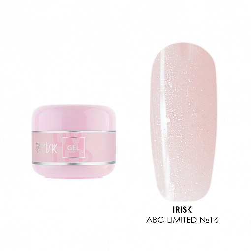 Irisk, ABC Limited collection - гель камуфлирующий №16 Ice Rose (Silver shimmer), 15 мл