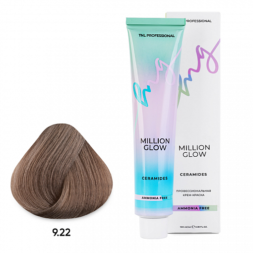 TNL, Million glow Ammonia free collection Ceramides - крем-краска для волос (оттенок №9.22), 100 мл