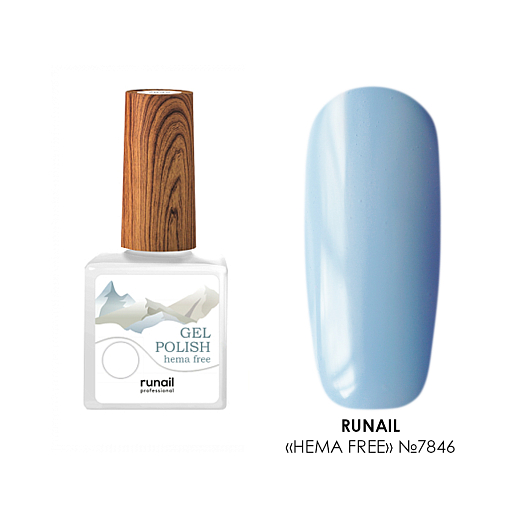 RuNail, Hema free - гипоаллергенный гель-лак №7846, 10 мл