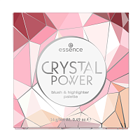 Essence, crystal power blush & highlighter — палетка для макияжа лица