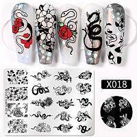 Пластина для стемпинга 12*6 см (X-18)