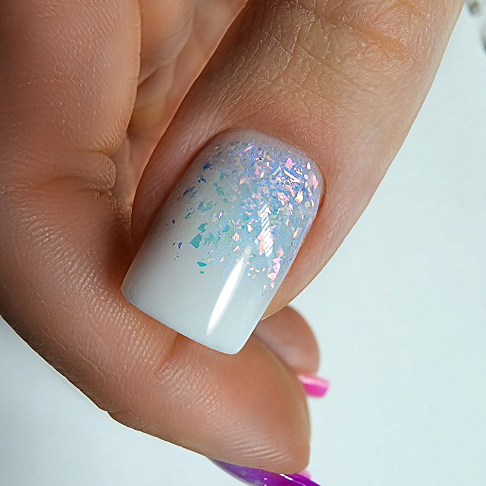 Дизайн ногтей. Товар: BSG, Полижеле для наращивания ногтей №01 (белый), 13 гр