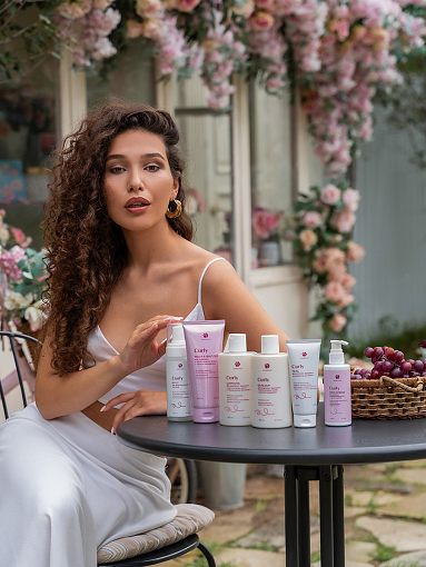 Adricoco, CURLY - крем-флюид для кудрявых и непослушных волос, с маслом крамбе, 150 мл