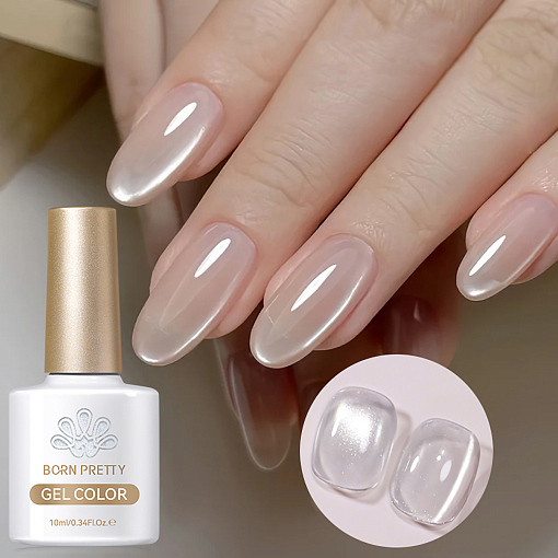 Born Pretty, White Cat Magnetic Gel - магнитный гель-лак "кошачий глаз", 10 мл
