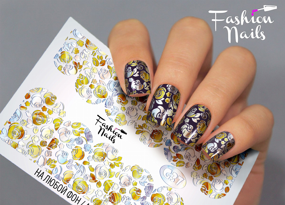Fashion Nails, слайдер-дизайн "Galaxy" №37