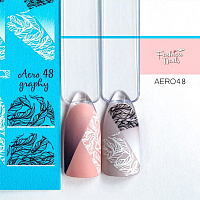 Fashion Nails, слайдер-дизайн "AEROgraphy" №48