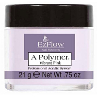 EzFlow, A - Polymer® - насыщенная ярко-розовая акриловая пудра для френчей, 21 г