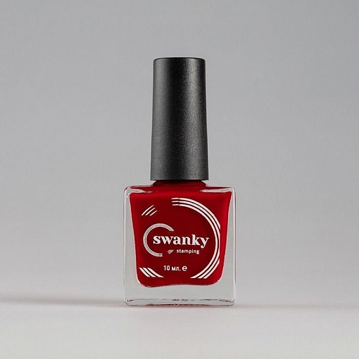 Swanky Stamping, лак для стемпинга №007 (красный), 10 мл