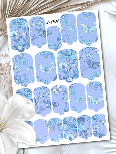 Anna Tkacheva, мини наклейки пленки для маникюра X-001