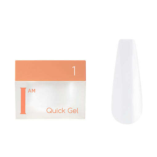 I am, Quick Gel - скоростной жидкий гель №01, 12 мл