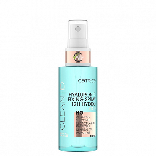 Catrice, Clean ID Hyaluronic Fixing Spray 12H Hydro - фиксирующий спрей для макияжа