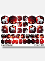Anna Tkacheva, наклейки пленки для педикюра PR-797