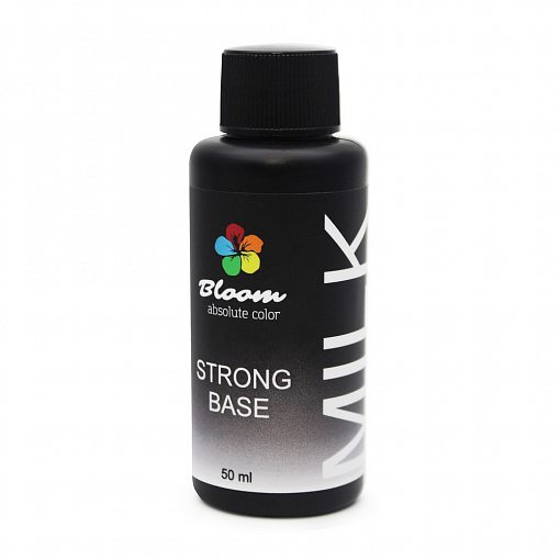Bloom, Absolute color - жесткая база для гель-лака Strong MILK (молочная), 50 мл