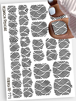 Anna Tkacheva, наклейки пленки для педикюра PR-771