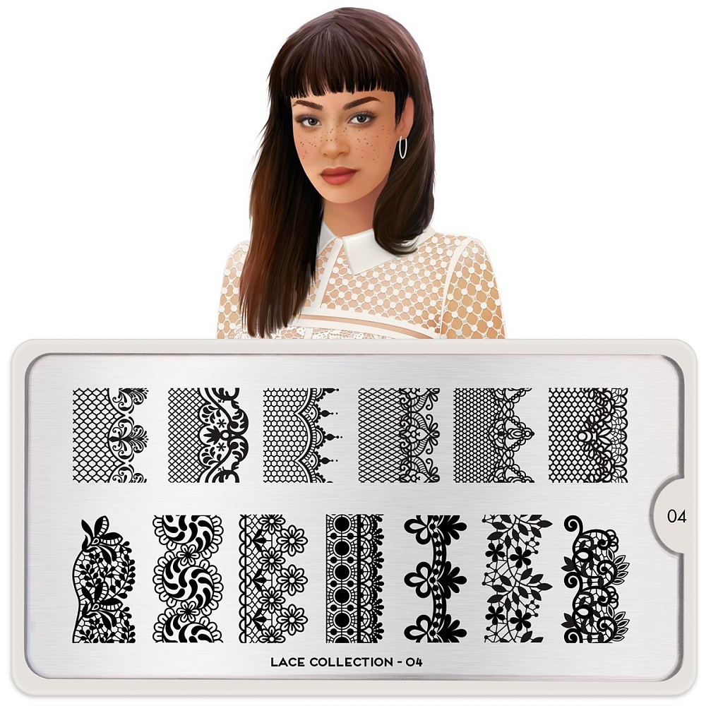 MoYou London, плата для стемпинга (Lace 04)