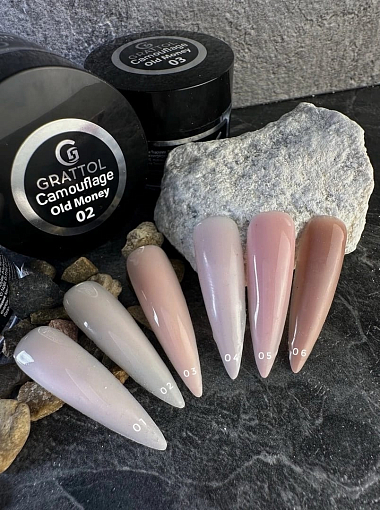 Grattol, Camouflage Gel Old Money - камуфлирующий жесткий гель №02, 15 мл