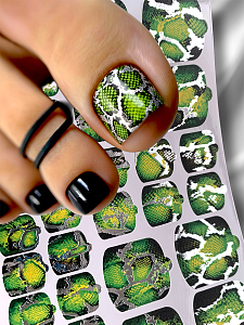 Anna Tkacheva, наклейки пленки для педикюра с фольгой VIP-088