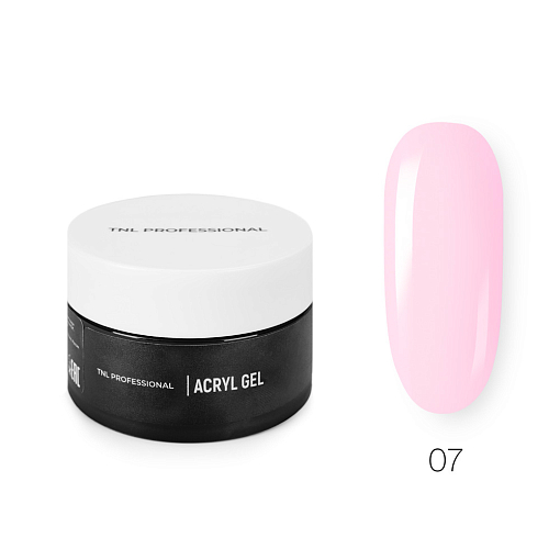 TNL, Acryl Gel - полигель камуфлирующий №07 (ярко-розовый), 50 мл