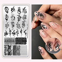 Born Pretty, пластина для стемпинга 12*6 см (ANIMAL-N14)