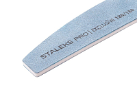 Staleks, пилка полумесяц минеральная для ногтей EXCLUSIVE (180/180 гр)