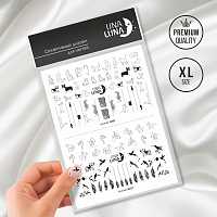Una Luna, слайдер-дизайн для ногтей Animals (N707)