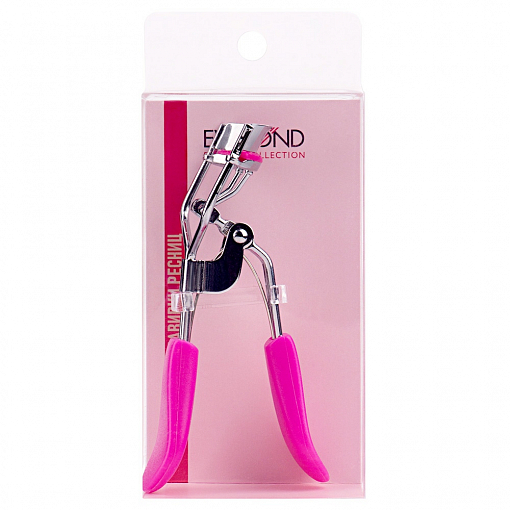 Evabond, зажим для завивки ресниц с пластиковыми ручками (розовый)