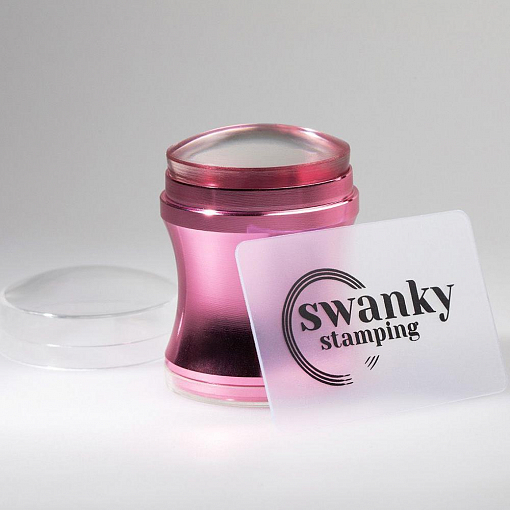 Swanky Stamping, штамп силиконовый (розовый, 4 см)