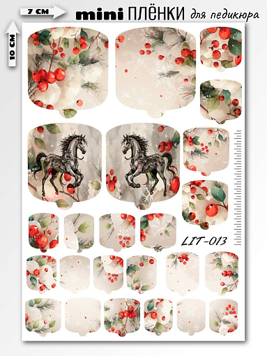 Anna Tkacheva, мини наклейки пленки для педикюра LIT-013