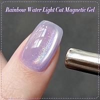 Born Pretty, Rainbow Water Light Cat Magnetic Gel - гель-лак "кошачий глаз" RW-04, 10 мл