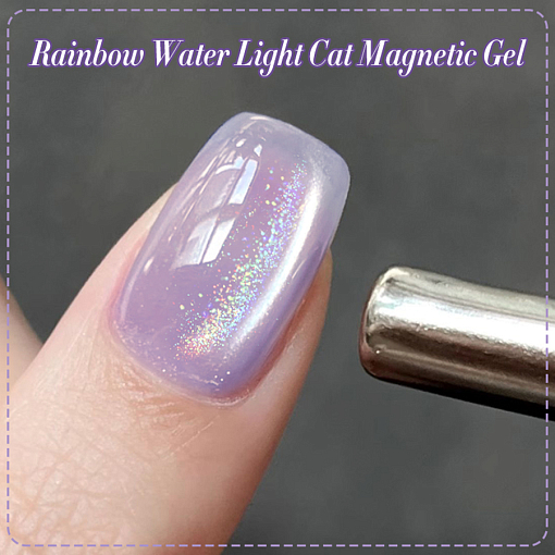 Born Pretty, Rainbow Water Light Cat Magnetic Gel - гель-лак "кошачий глаз" RW-04, 10 мл