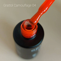 Grattol, Rubber Base Camouflage - цветная неоновая каучуковая база (Neon №04), 9 мл