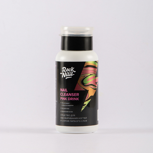 RockNail, Nail Cleanser - средство для обезжиривания ногтей (Pink Drink), 200 мл