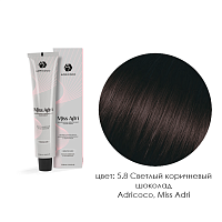 Adricoco, Miss Adri - крем-краска для волос (5.8 Светлый коричневый шоколад), 100 мл