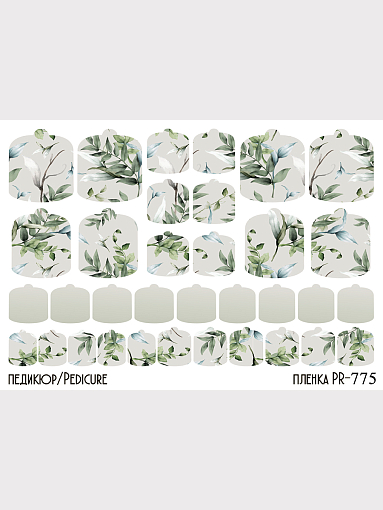 Anna Tkacheva, наклейки пленки для педикюра PR-775