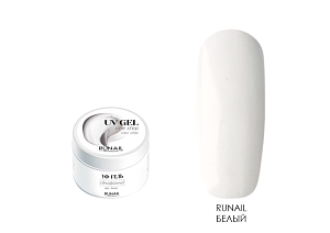 RuNail, однофазный уф-гель (белый), 15 г
