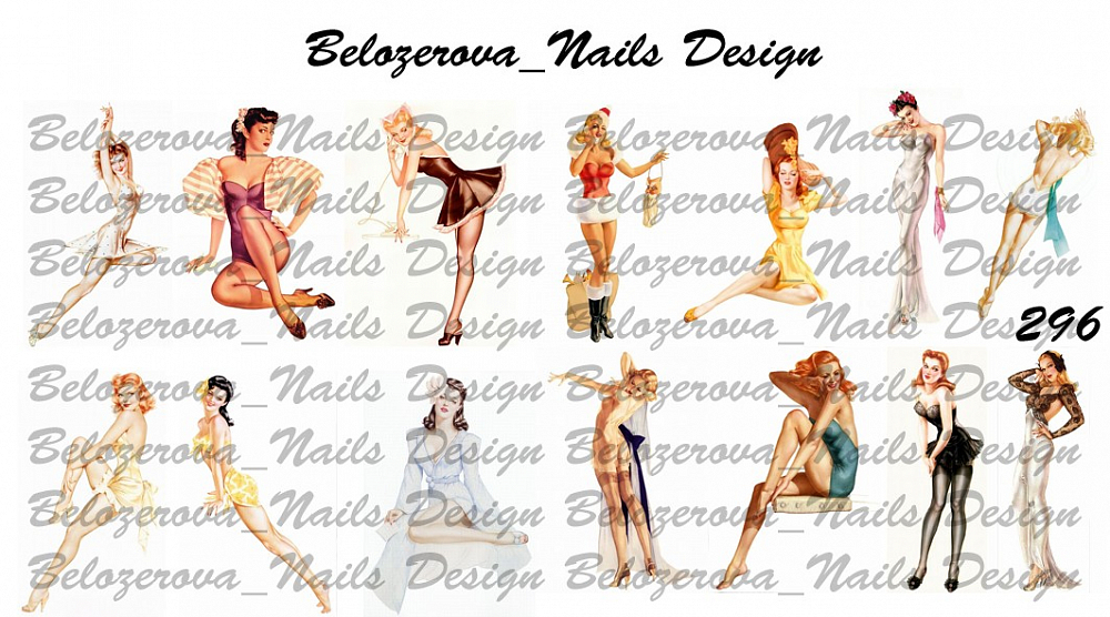 Слайдер-дизайн Belozerova Nails Design на прозрачной пленке (296)
