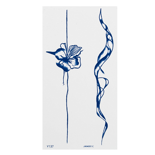 Irisk, INK TATOO - тату реалистичная долговременная для тела (034 Y137)