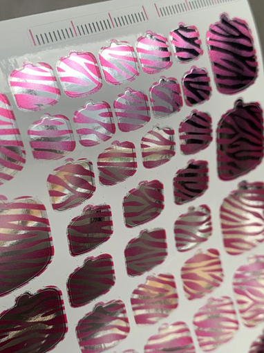 Anna Tkacheva, наклейки пленки для педикюра с эффектом втирки WS-007