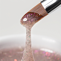 RuNail, BUILDER UV GEL REFLECTIVE DIAMOND 2.0 - моделирующий УФ-гель светоотражающий №9876, 15 гр
