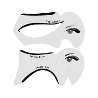 Irisk, трафареты для макияжа глаз H015-2 (Прозрачные), 2 шт