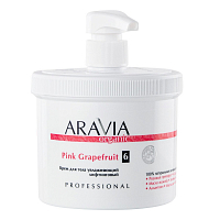 Aravia Organic, Pink Grapefruit - крем для тела увлажняющий лифтинговый, 550 мл
