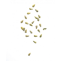 Artex, декор металлический полусферы лепестки шлифованные (золото 1х2 мм)