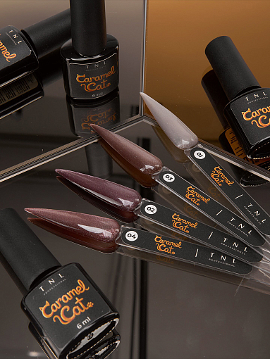 TNL, Caramel Cat - гель-лак "корейская кошка" №03 (магический трюфель), 6 мл